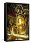 Golden Buddha in the Guandu Temple, Guandu, Taipei, Taiwan, Asia-Michael Runkel-Framed Stretched Canvas