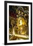 Golden Buddha in the Guandu Temple, Guandu, Taipei, Taiwan, Asia-Michael Runkel-Framed Photographic Print