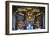 Golden Buddha in the Guandu Temple, Guandu, Taipei, Taiwan, Asia-Michael Runkel-Framed Photographic Print