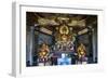 Golden Buddha in the Guandu Temple, Guandu, Taipei, Taiwan, Asia-Michael Runkel-Framed Photographic Print