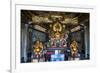 Golden Buddha in the Guandu Temple, Guandu, Taipei, Taiwan, Asia-Michael Runkel-Framed Photographic Print