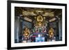 Golden Buddha in the Guandu Temple, Guandu, Taipei, Taiwan, Asia-Michael Runkel-Framed Photographic Print