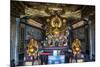 Golden Buddha in the Guandu Temple, Guandu, Taipei, Taiwan, Asia-Michael Runkel-Mounted Photographic Print