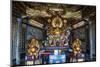 Golden Buddha in the Guandu Temple, Guandu, Taipei, Taiwan, Asia-Michael Runkel-Mounted Photographic Print