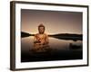 Golden Buddha Lakeside-Jan Lakey-Framed Photographic Print