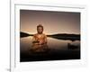 Golden Buddha Lakeside-Jan Lakey-Framed Photographic Print