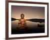 Golden Buddha Lakeside-Jan Lakey-Framed Photographic Print