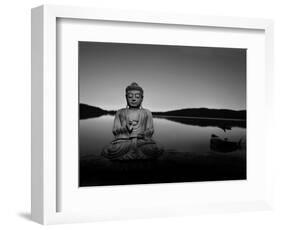 Golden Buddha Lakeside-Jan Lakey-Framed Photographic Print