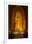 Golden Buddha Statue at Ananda Temple in Bagan, Myanmar-Harry Marx-Framed Photographic Print