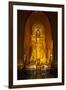 Golden Buddha Statue at Ananda Temple in Bagan, Myanmar-Harry Marx-Framed Photographic Print