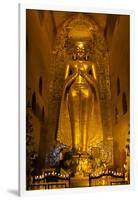 Golden Buddha Statue at Ananda Temple in Bagan, Myanmar-Harry Marx-Framed Photographic Print