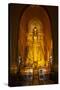 Golden Buddha Statue at Ananda Temple in Bagan, Myanmar-Harry Marx-Stretched Canvas