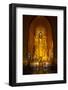 Golden Buddha Statue at Ananda Temple in Bagan, Myanmar-Harry Marx-Framed Photographic Print