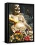 Golden Buddha Statue at Shaolin Temple, Birthplace of Kung Fu Martial Arts, Shaolin, Henan, China-Kober Christian-Framed Stretched Canvas
