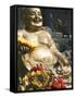 Golden Buddha Statue at Shaolin Temple, Birthplace of Kung Fu Martial Arts, Shaolin, Henan, China-Kober Christian-Framed Stretched Canvas