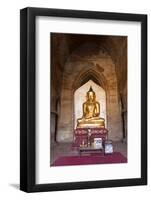 Golden Buddha Statue, Bagan, Myanmar-Harry Marx-Framed Photographic Print