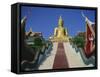 Golden Buddha Temple, Koh Samui, Thailand, Asia-Dominic Webster-Framed Stretched Canvas