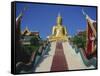 Golden Buddha Temple, Koh Samui, Thailand, Asia-Dominic Webster-Framed Stretched Canvas