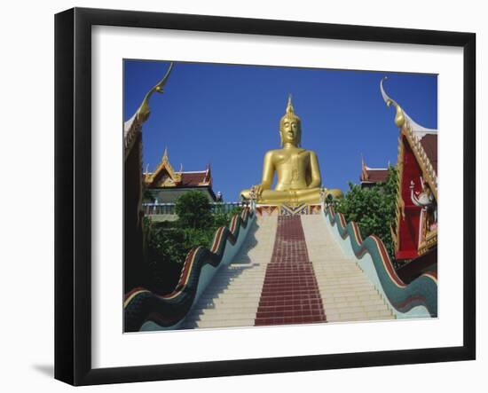 Golden Buddha Temple, Koh Samui, Thailand, Asia-Dominic Webster-Framed Photographic Print