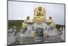 Golden Buddhist statues above Amarbayasgalant Monastery, Mount Buren-Khaan, Baruunburen district, S-Francesco Vaninetti-Mounted Photographic Print