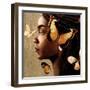 Golden Butterfly I-Alonzo Saunders-Framed Art Print