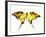Golden Butterfly , Isolated on White-suns07butterfly-Framed Art Print