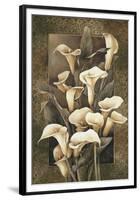 Golden Calla Lilies-Linda Thompson-Framed Giclee Print