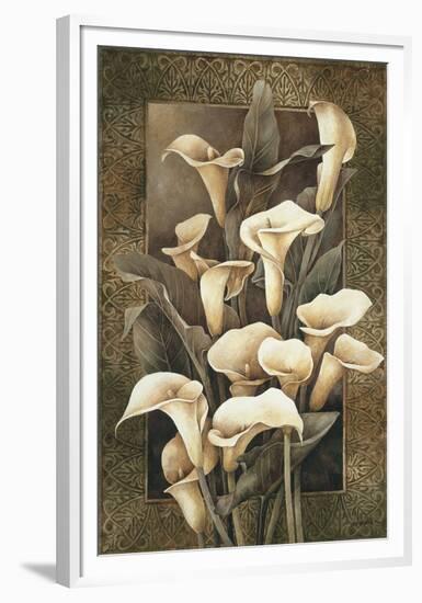 Golden Calla Lilies-Linda Thompson-Framed Giclee Print