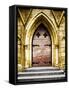 Golden Cathedral Door II-Bill Carson Photography-Framed Stretched Canvas