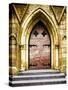 Golden Cathedral Door II-Bill Carson Photography-Stretched Canvas