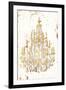 Golden Chandeliers-OnRei-Framed Art Print