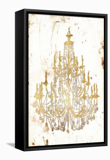 Golden Chandeliers-OnRei-Framed Stretched Canvas