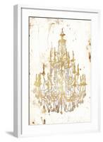 Golden Chandeliers-OnRei-Framed Art Print