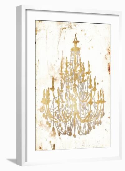 Golden Chandeliers-OnRei-Framed Art Print