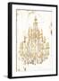 Golden Chandeliers-OnRei-Framed Art Print