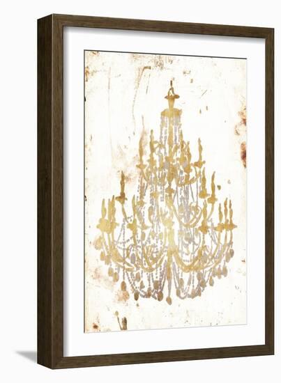 Golden Chandeliers-OnRei-Framed Art Print