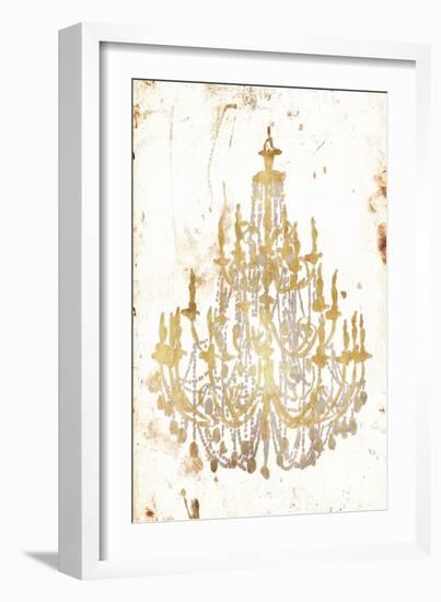 Golden Chandeliers-OnRei-Framed Art Print