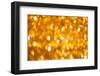 Golden Christmas Bokeh Background-nikkytok-Framed Photographic Print