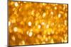 Golden Christmas Bokeh Background-nikkytok-Mounted Photographic Print