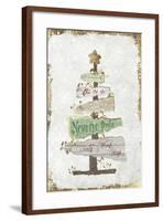 Golden Christmas Tree-PI Studio-Framed Art Print