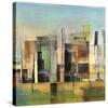 Golden City 1-Asha Menghrajani-Stretched Canvas