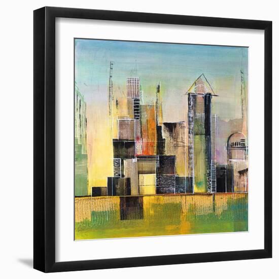 Golden City 2-Asha Menghrajani-Framed Giclee Print