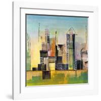 Golden City 2-Asha Menghrajani-Framed Giclee Print