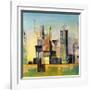 Golden City 2-Asha Menghrajani-Framed Giclee Print