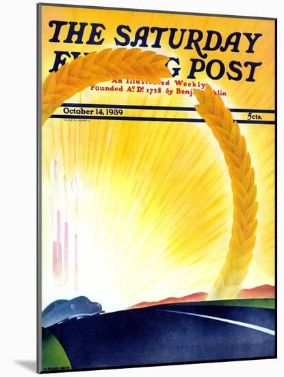 "Golden City," Saturday Evening Post Cover, October 14, 1939-H. Wilson Smith-Mounted Giclee Print