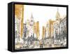 Golden City-Patricia Pinto-Framed Stretched Canvas