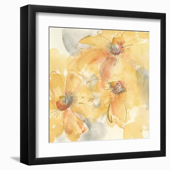 Golden Clematis II-Chris Paschke-Framed Art Print