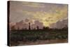 Golden Clouds, (Landscape at Dawn)-Demetrio Cosola-Stretched Canvas