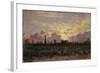 Golden Clouds, (Landscape at Dawn)-Demetrio Cosola-Framed Art Print