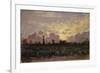 Golden Clouds, (Landscape at Dawn)-Demetrio Cosola-Framed Art Print